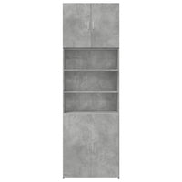 Thumbnail for Highboard Betongrau 80x42,5x249 cm Holzwerkstoff