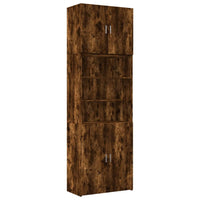 Thumbnail for Highboard Räuchereiche 80x42,5x249 cm Holzwerkstoff