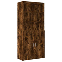 Thumbnail for Highboard Räuchereiche 80x42,5x249 cm Holzwerkstoff