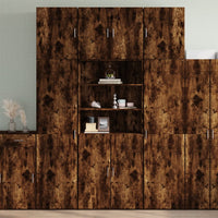 Thumbnail for Highboard Räuchereiche 80x42,5x249 cm Holzwerkstoff