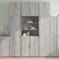 Thumbnail for Highboard Grau Sonoma 80x42,5x249 cm Holzwerkstoff