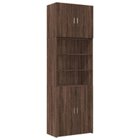 Thumbnail for Highboard Braun Eichen-Optik 80x42,5x249 cm Holzwerkstoff