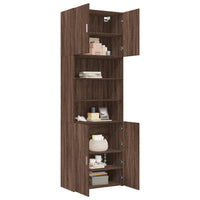 Thumbnail for Highboard Braun Eichen-Optik 80x42,5x249 cm Holzwerkstoff