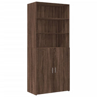 Thumbnail for Highboard Braun Eichen-Optik 80x42,5x249 cm Holzwerkstoff