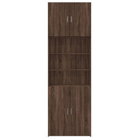 Thumbnail for Highboard Braun Eichen-Optik 80x42,5x249 cm Holzwerkstoff
