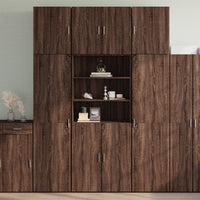 Thumbnail for Highboard Braun Eichen-Optik 80x42,5x249 cm Holzwerkstoff