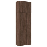 Thumbnail for Highboard Braun Eichen-Optik 80x42,5x249 cm Holzwerkstoff