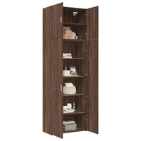 Thumbnail for Highboard Braun Eichen-Optik 80x42,5x249 cm Holzwerkstoff