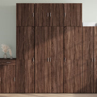 Thumbnail for Highboard Braun Eichen-Optik 80x42,5x249 cm Holzwerkstoff