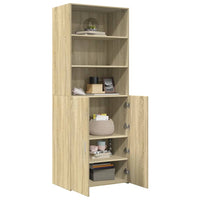Thumbnail for Highboard Sonoma-Eiche 70x42,5x185 cm Holzwerkstoff