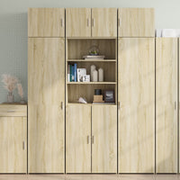 Thumbnail for Highboard Sonoma-Eiche 70x42,5x185 cm Holzwerkstoff