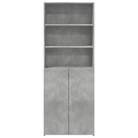 Thumbnail for Highboard Betongrau 70x42,5x185 cm Holzwerkstoff