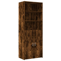 Thumbnail for Highboard Räuchereiche 70x42,5x185 cm Holzwerkstoff