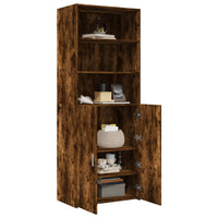 Thumbnail for Highboard Räuchereiche 70x42,5x185 cm Holzwerkstoff