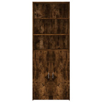Thumbnail for Highboard Räuchereiche 70x42,5x185 cm Holzwerkstoff