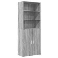 Thumbnail for Highboard Grau Sonoma 70x42,5x185 cm Holzwerkstoff