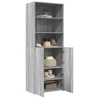 Thumbnail for Highboard Grau Sonoma 70x42,5x185 cm Holzwerkstoff