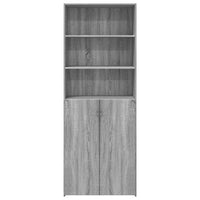 Thumbnail for Highboard Grau Sonoma 70x42,5x185 cm Holzwerkstoff