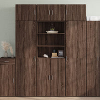 Thumbnail for Highboard Braun Eichen-Optik 70x42,5x185 cm Holzwerkstoff