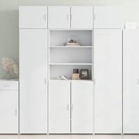 Thumbnail for Highboard Weiß 80x42,5x185 cm Holzwerkstoff
