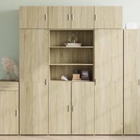 Thumbnail for Highboard Sonoma-Eiche 80x42,5x185 cm Holzwerkstoff