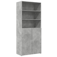 Thumbnail for Highboard Betongrau 80x42,5x185 cm Holzwerkstoff