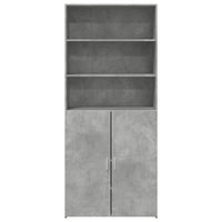 Thumbnail for Highboard Betongrau 80x42,5x185 cm Holzwerkstoff