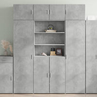 Thumbnail for Highboard Betongrau 80x42,5x185 cm Holzwerkstoff