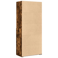 Thumbnail for Highboard Räuchereiche 80x42,5x185 cm Holzwerkstoff
