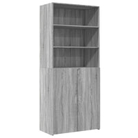 Thumbnail for Highboard Grau Sonoma 80x42,5x185 cm Holzwerkstoff