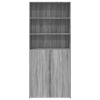 Thumbnail for Highboard Grau Sonoma 80x42,5x185 cm Holzwerkstoff