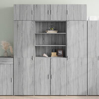 Thumbnail for Highboard Grau Sonoma 80x42,5x185 cm Holzwerkstoff