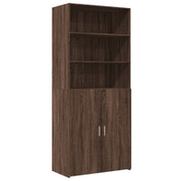 Thumbnail for Highboard Braun Eichen-Optik 80x42,5x185 cm Holzwerkstoff