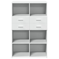 Thumbnail for Highboard Weiß 80x42,5x124 cm Holzwerkstoff