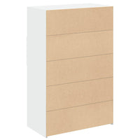 Thumbnail for Highboard Weiß 80x42,5x124 cm Holzwerkstoff