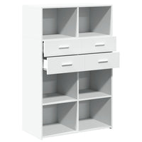 Thumbnail for Highboard Weiß 80x42,5x124 cm Holzwerkstoff