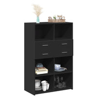 Thumbnail for Highboard Schwarz 80x42,5x124 cm Holzwerkstoff