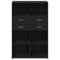 Thumbnail for Highboard Schwarz 80x42,5x124 cm Holzwerkstoff