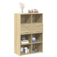 Thumbnail for Highboard Sonoma-Eiche 80x42,5x124 cm Holzwerkstoff