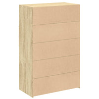 Thumbnail for Highboard Sonoma-Eiche 80x42,5x124 cm Holzwerkstoff