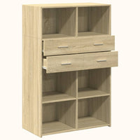 Thumbnail for Highboard Sonoma-Eiche 80x42,5x124 cm Holzwerkstoff