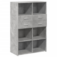 Thumbnail for Highboard Betongrau 80x42,5x124 cm Holzwerkstoff