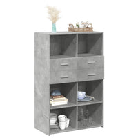 Thumbnail for Highboard Betongrau 80x42,5x124 cm Holzwerkstoff