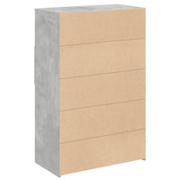 Thumbnail for Highboard Betongrau 80x42,5x124 cm Holzwerkstoff