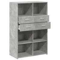 Thumbnail for Highboard Betongrau 80x42,5x124 cm Holzwerkstoff