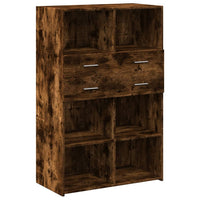 Thumbnail for Highboard Räuchereiche 80x42,5x124 cm Holzwerkstoff