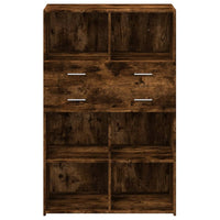 Thumbnail for Highboard Räuchereiche 80x42,5x124 cm Holzwerkstoff