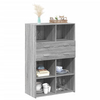 Thumbnail for Highboard Grau Sonoma 80x42,5x124 cm Holzwerkstoff