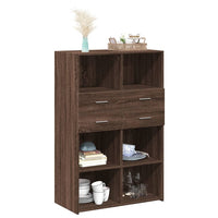 Thumbnail for Highboard Braun Eichen-Optik 80x42,5x124 cm Holzwerkstoff