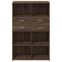 Thumbnail for Highboard Braun Eichen-Optik 80x42,5x124 cm Holzwerkstoff